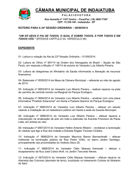 roteiro da 24&ordf; sessao ordinaria / data