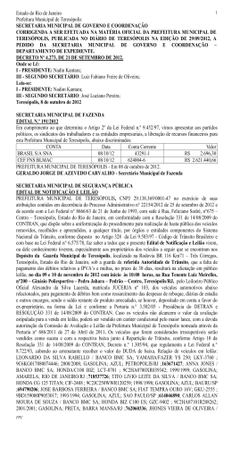 09/10/2012 - Prefeitura Municipal de Teres&oacute;polis