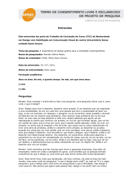 Entrevista Renato Cellino Moser