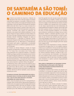 dE SaNTaRéM a São ToMé - Fundação Calouste Gulbenkian