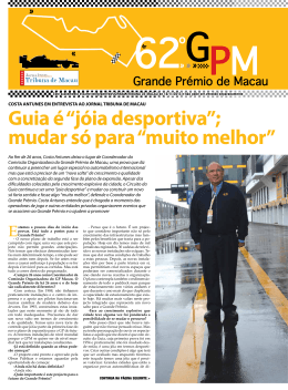 suplemento - Jornal Tribuna de Macau
