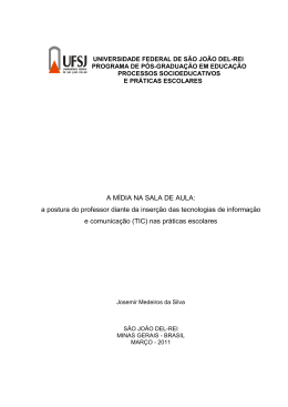 A m&iacute;dia na sala de aula - Josemir Medeiros da SIlva