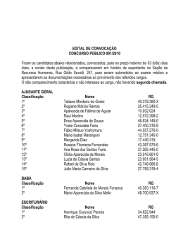 Convoca&ccedil;&atilde;o para os cargos de Professor, Inspetor de aluno