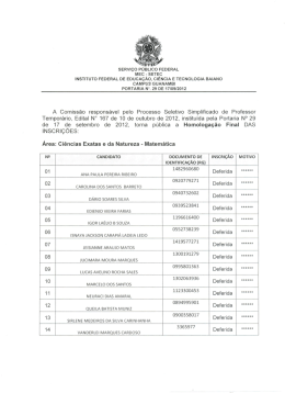 Homologa&ccedil;&atilde;o Final