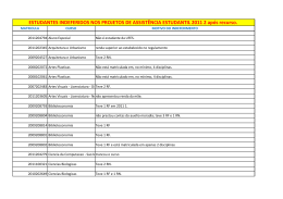 Estudantes indeferidos 2011 2