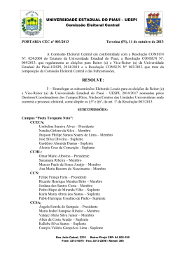 Portaria 003-2013 Elei&ccedil;&otilde;es