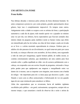 UM ARTISTA DA FOME Franz Kafka