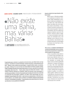 Não existe uma Bahia, mais várias Bahias
