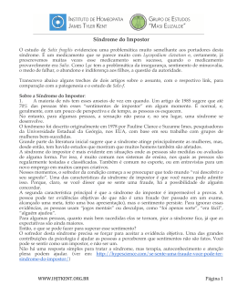 S&iacute;ndrome do Impostor
