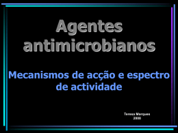MICROBILOGIA - Agentes ANTIMICROBIANOS