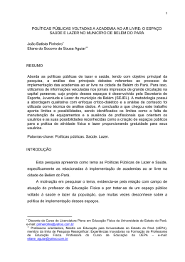 POL&Iacute;TICAS P&Uacute;BLICAS VOLTADAS A ACADEMIA AO AR