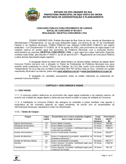 estado do rio grande do sul prefeitura municipal de boa vista do