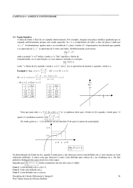 1\) Limite e Continuidade de Fun&ccedil;&otilde;es