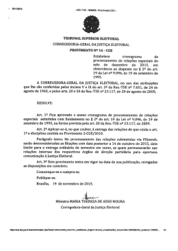 Provimento n. 14/2015-CGE