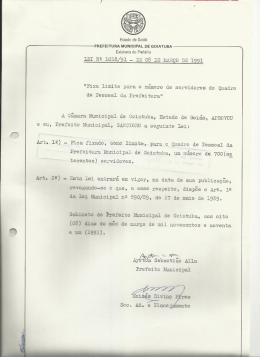 1.018-1991 Fixa Limite Para o N&uacute;mero de Servidores