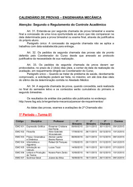 (CALEND&Aacute;RIO DE PROVAS 2015-2)