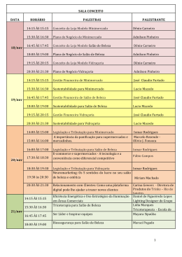 Arquivo PDF com a programa&ccedil;&atilde;o