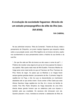 A evolu&ccedil;&atilde;o da sociedade foguense