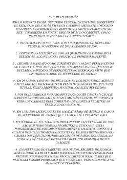 paulo roberto bauer, deputado federal licenciado