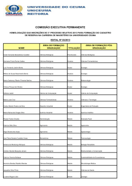 HOMOLOGA&Ccedil;&Atilde;O 2013 - Universidade Ceuma