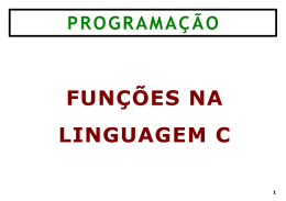 Fun&ccedil;&otilde;es em C