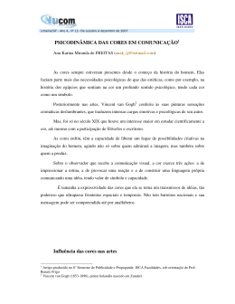 Psicodin&acirc;mica das cores em comunica&ccedil;&atilde;o