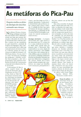 As metáforas do Pica-Pau - Revista Pesquisa FAPESP
