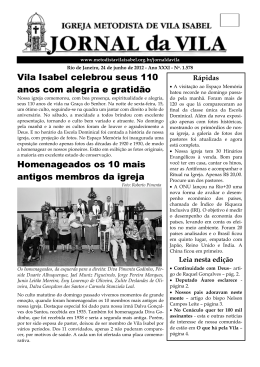 Vila Isabel celebrou seus 110 anos com alegria e gratidão