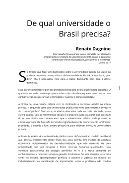 De qual universidade o Brasil precisa?