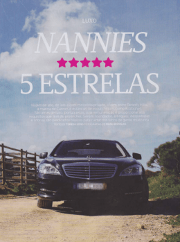 REVISTA EXPRESSO Nannies cinco estrelas.