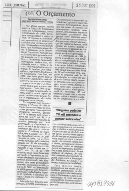 = vííoü/ O Orçamento - Supremo Tribunal Federal