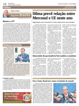 Dilma prevê relação entre Mercosul e UE neste ano
