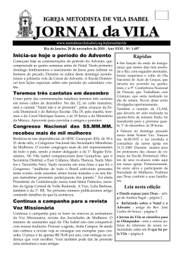 Inicia-se hoje o per&iacute;odo do Advento