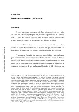 Capítulo II O conceito de vida em Leonardo Boff - Maxwell - PUC-Rio