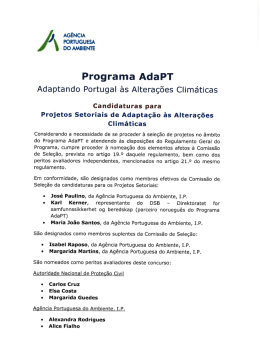 Programa AdaPT - Agência Portuguesa do Ambiente