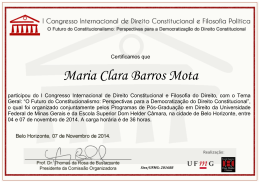 Maria Clara Barros Mota - II Congresso Internacional de Direito