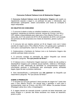 Leia o regulamento completo do concurso aqui
