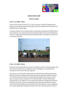 MACHU PICCHU 2009 - IFMR-SA