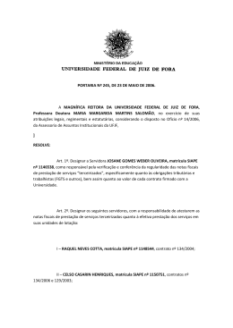PORTARIA N&ordm; 24 A MAGN&Iacute;FICA REITORA Professora