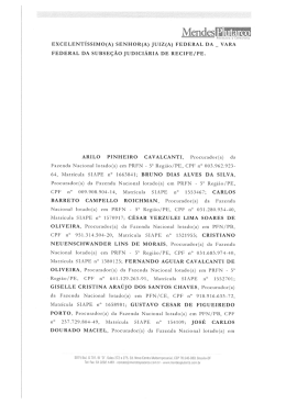 Notificação Judicial - 5ª Região