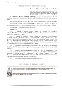 portaria n&ordm; 356, de 04 de agosto de 2015