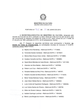 Portaria n° 402 de 10 de junho de 2014, BA Extra 63/2014
