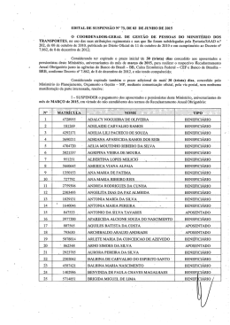 73/2015 - Ministério dos Transportes