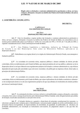 LEI N&ordm; 9.433 DE 01 DE MAR&Ccedil;O DE 2005