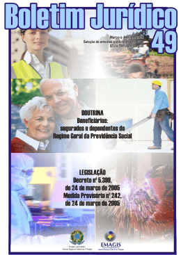 LEGISLA&Ccedil;&Atilde;O Decreto n&ordm; 5.399, de 24 de mar&ccedil;o de 2005 Medida