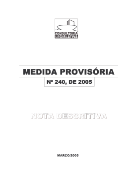 Medida Provisória nº 240/2005