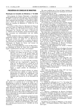 Plano Diretor Municipal de Ponte de Lima