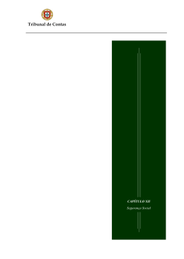 Seguran&ccedil;a Social - Tribunal de Contas