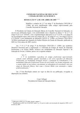 Resolução CEB nº 2/2005