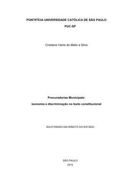 PONTIF&Iacute;CIA UNIVERSIDADE CAT&Oacute;LICA DE S&Atilde;O